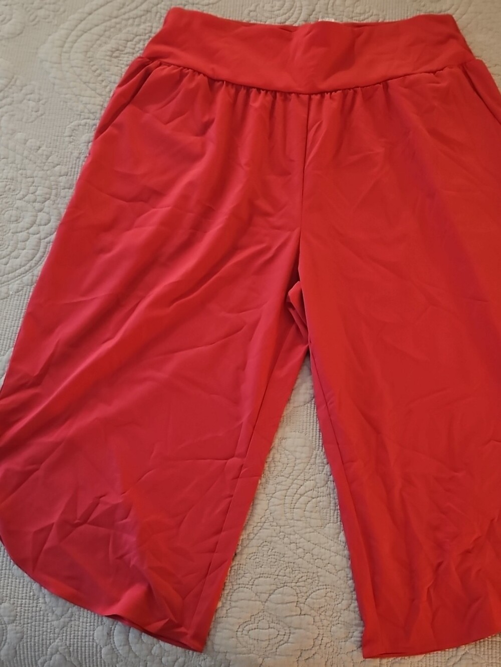 5FOR$30 Women’s Pink Wide-Leg Pull-On Loose Capri